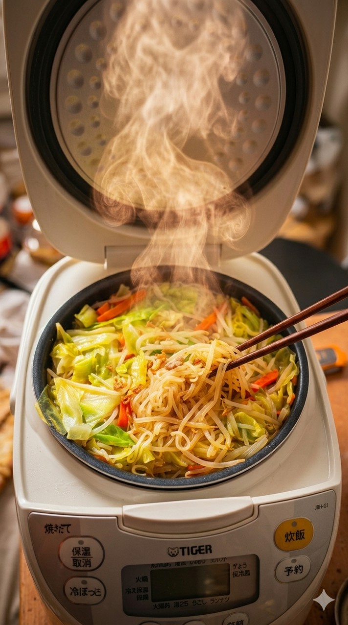 炊飯器＆ノンフライヤーで料理を作って見せあったり！