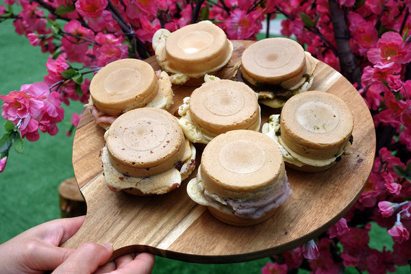 信義區車輪餅-青畑九號豆製所台北快閃店，新竹超人氣浮誇系車輪餅台北信義區03/01-04/22人氣口味和獨家口味統一時代百貨期間限定，台北好吃車輪餅