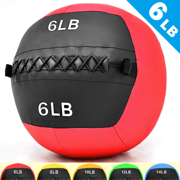 2.7KG舉重量訓練球wall ball負重力6LB軟式藥球復健球實心球不穩定平衡訓練運動器材推薦哪裡買ptt