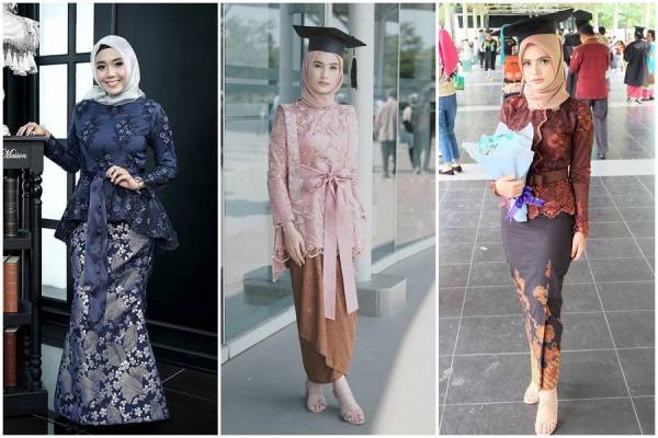 12 Inspirasi Kebaya Hijab Kekinian untuk Acara Wisuda 