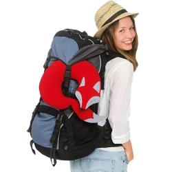 ◎外出旅行的好夥伴|◎辦公室午休的舒緩枕|◎獲得歐盟標準商品安全的產品測試認證商品名稱:旅行枕頭/辦公室、教室午休枕頭-狐狸造型(橘紅色)品牌:德國Leschi萊思綺種類:熱敷袋商品內容:旅行枕頭/辦