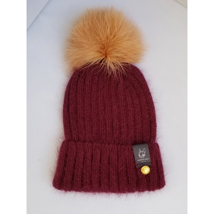 CRYSTAL BALL ( Pompon Knit cap )