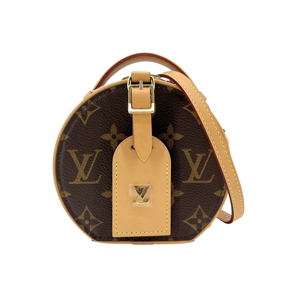 Louis Vuitton Mini Boite Chapeau 兩用斜背圓餅包（M44699-棕） -廠商直送