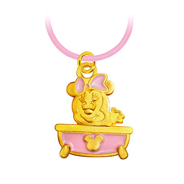 迪士尼系列金飾-彌月金飾禮盒-澎澎美妮