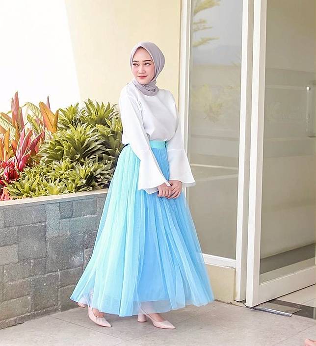 Style Rok Tutu Hijabers Gaya Ootd