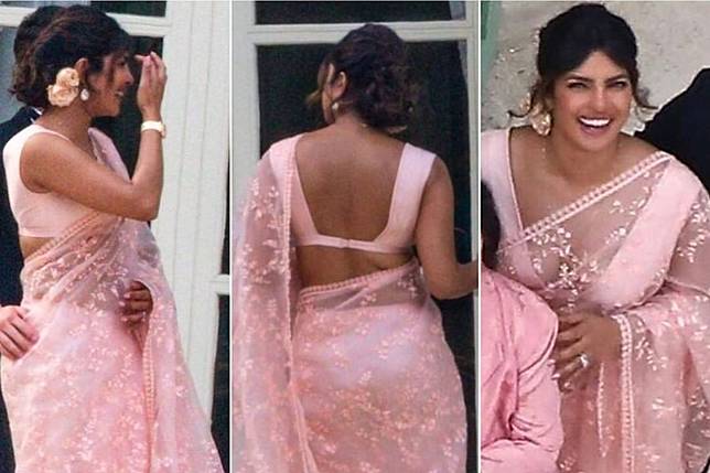 Priyanka Chopra Tampil Memesona Dengan Baju Sari India Di Pernikahan Sophie Turner Dan Joe Jonas Womantalk Com Line Today