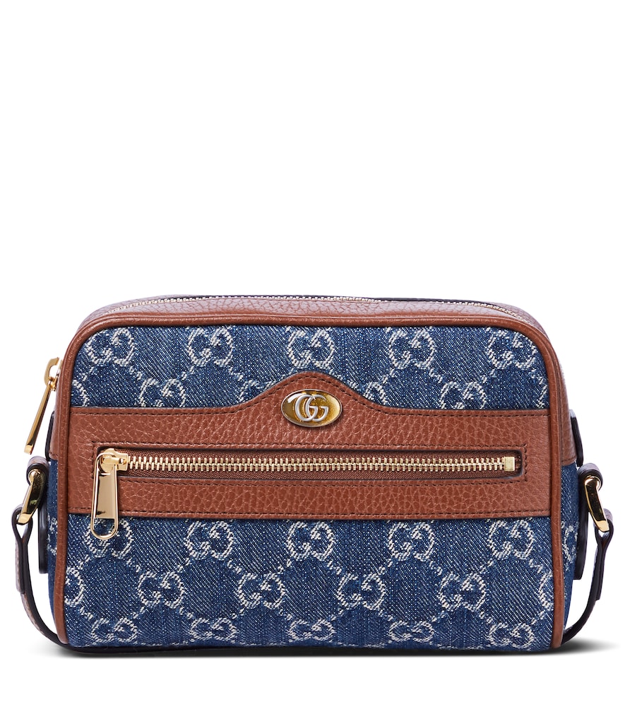 Ophidia GG Mini denim crossbody bag