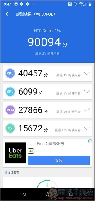 HTC Desire 19s UI 與效能 - 13