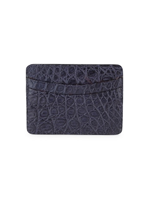 ONLY AT SAKS; Slim card case crafted from rich leather; 4.5