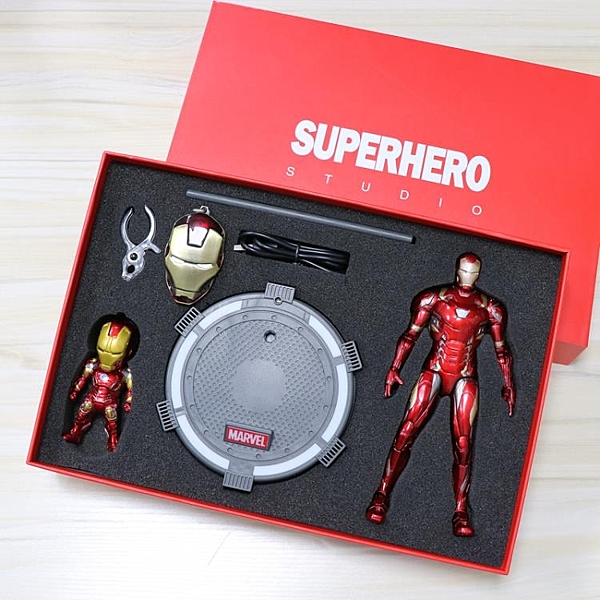 漫威禮盒禮物 正版鋼鐵俠手辦模型蜘蛛俠玩具公仔復仇者聯盟4周邊