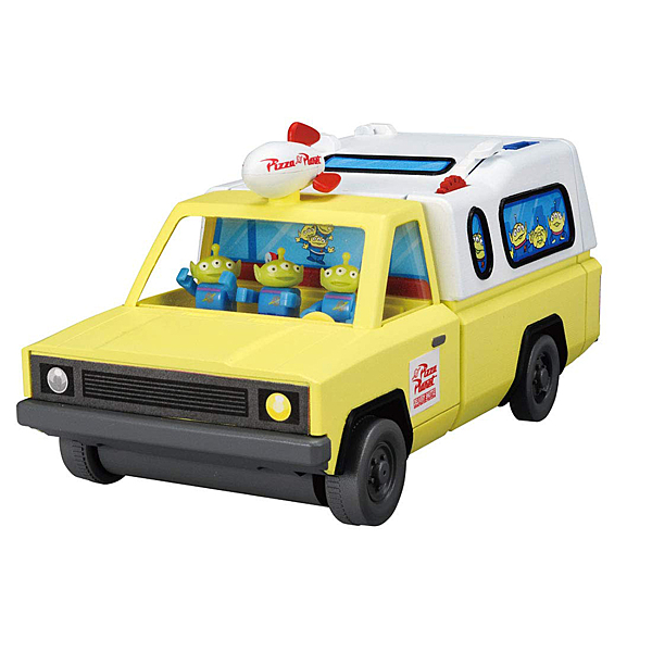 迪士尼動畫玩具總動員 附三眼怪人偶的場景車輛組 輕鬆收納，打開來就是新世界！