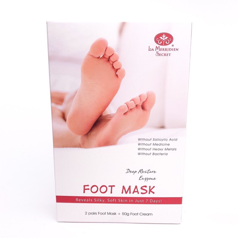 一組內容物：酵素保濕足膜 * 2雙 + 乳木果足霜 * 1條1. 使用 60 分鐘後脫下並丟棄禁止重複使用，務必用清水清洗使用過足膜液的範圍。2. 脫皮現象視個人體質而異。3. 等脫皮完全後再使用足霜