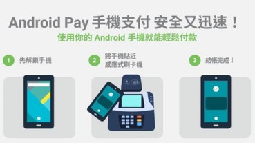 Android Pay 正式在台上線 支援最多行動裝置品牌與型號 感應、付款、完成！整合Google地圖定位功能 提供全新消費體驗