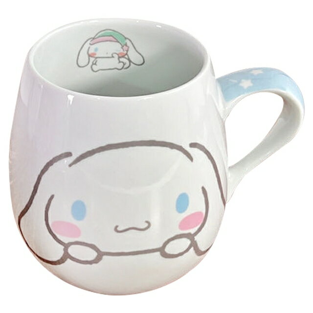 小禮堂 大耳狗 陶瓷單耳杯 500ml (探頭款)