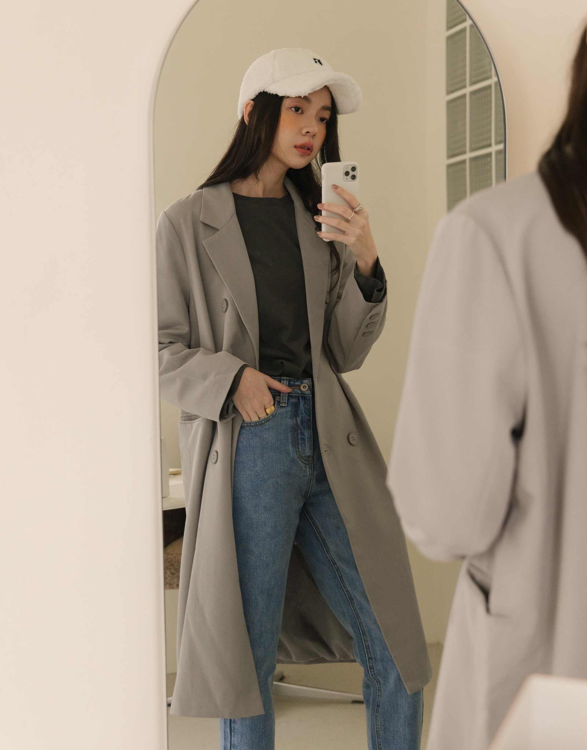 MORE REAL 時髦長版西裝外套(楊丞琳限定款)-PAZZO