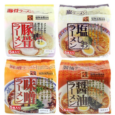 【宅購家】日本 創意一品拉麵 豚骨風味/味噌風味 5包入(90g*5)