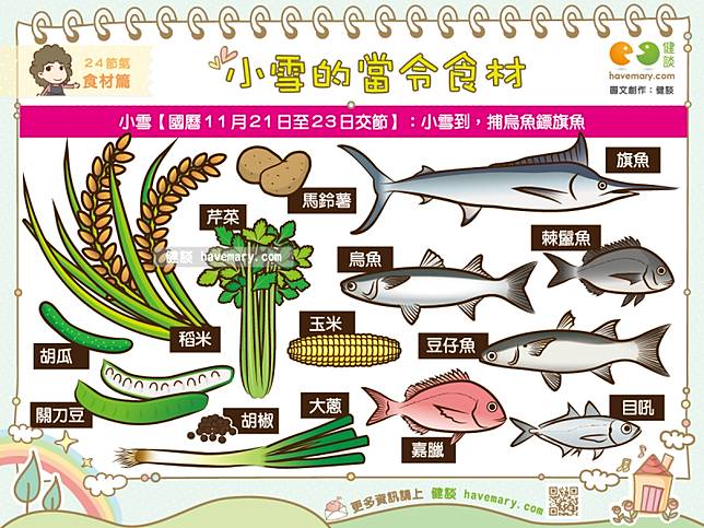 小雪的當令食材 健談網 LINE TODAY