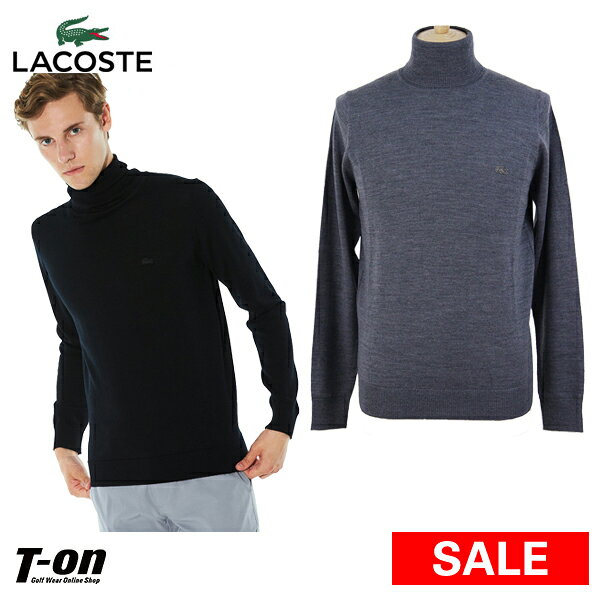 有拉科斯特LACOSTE日本正规的物品人毛衣高领毛衣洗衣机洗可的美利奴羊毛100%鳄鱼标识徽章的高尔夫球服装