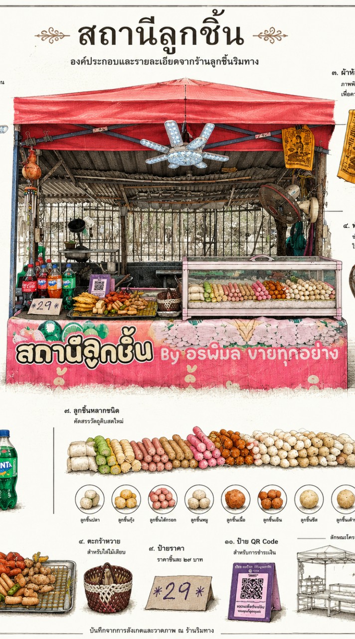 สถานีลูกชิ้น อรพิมลขายทุกอย่าง🍜🍡🍤🍚🍢🥢