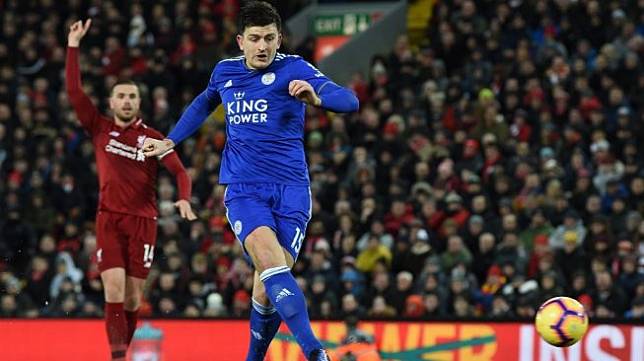 Centre-back Leicester City, Harry Maguire. [Paul ELLIS / AFP]