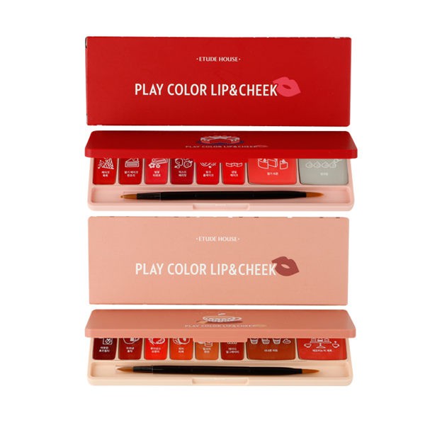 【商品特色】 韓國 ETUDE HOUSE 唇頰彩調色盤 唇彩顯色不脫妝，微霧面妝感 ，輕鬆打造女神唇色 唇頰兩用 可下單選項皆為現貨，無須詢問客服唷❤ #韓國 #韓國彩妝 #唇頰兩用 #唇膏 #唇彩