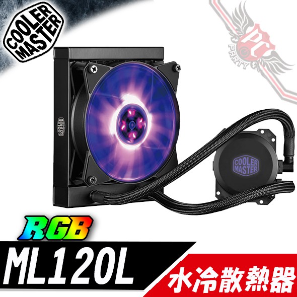 為低噪音與性能所最佳化的 CPU 水冷方便安裝的 120mm 水冷排使得新手也能輕鬆入門現在更導入許多人夢寐以求的 RGB 功能讓系統增添更多燈光效果品名稱:MasterLiquid ML120L R