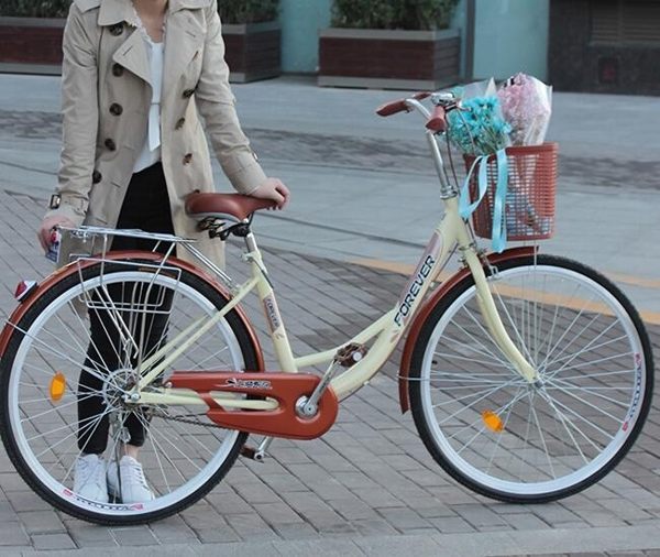 自行車女式成人單車輕便通勤普通代步老式變速成年男學生淑女 汪喵百貨