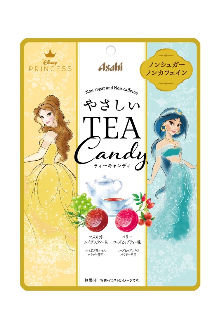 大人かわいいアリエルやラプンツェル アサヒグループ食品 やさしいティーキャンディ ディズニープリンセスパッケージ Dtimes