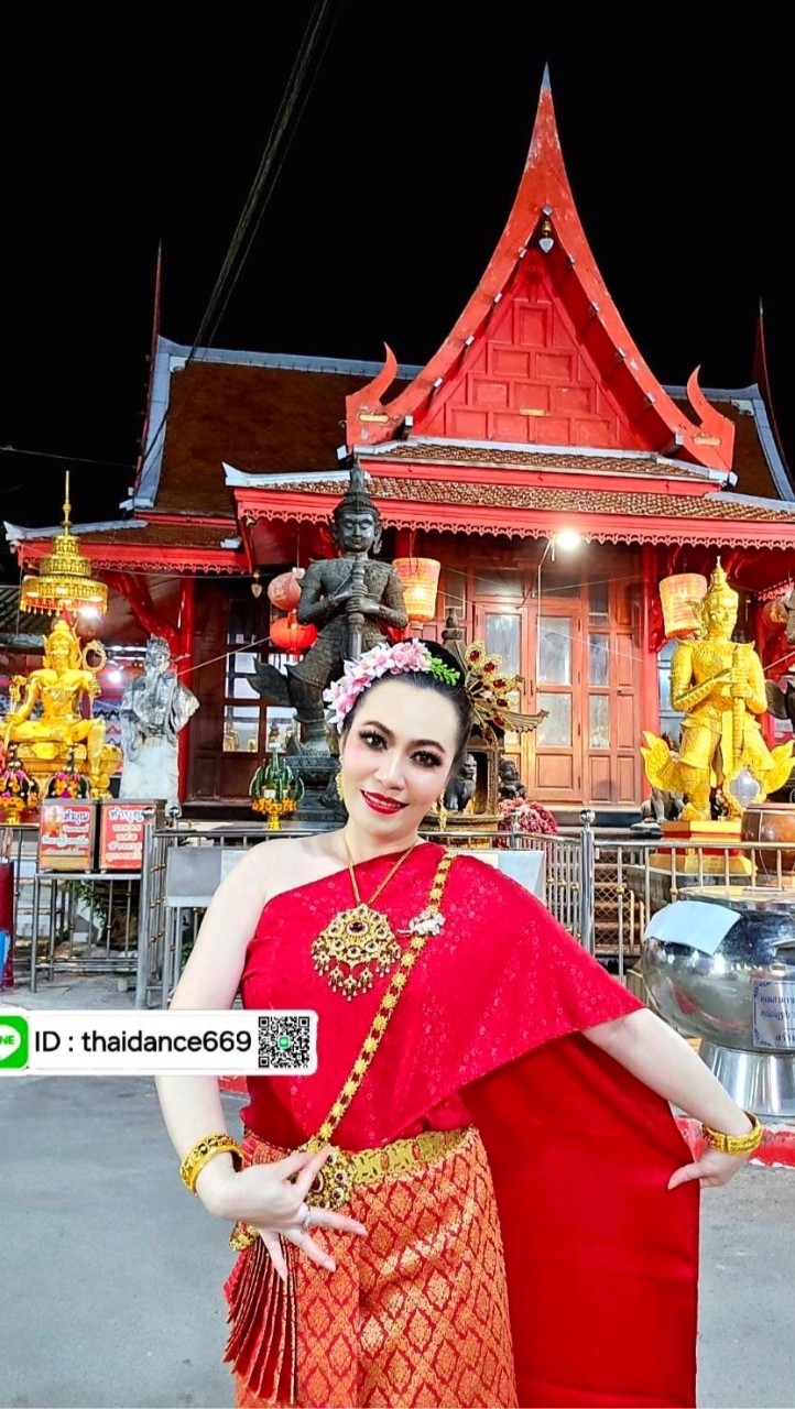 รำแก้บนท้าวเวสสุวรรณ วัดจุฬามณี อัมพวา รำขอเลขโชคลาภ