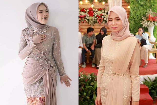 7 Model Kebaya Modern Dan Dress Brokat Kondangan Untuk Hijaber Womantalk Com Line Today