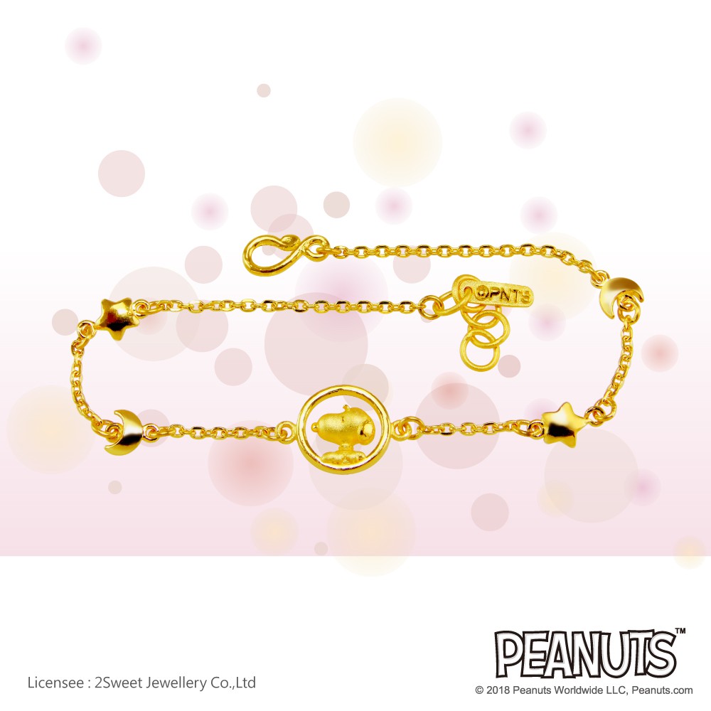 商品特色999.9純金材質銷售重點◆品牌：甜蜜約定2sweet。◆材質：主體材質為999.9純金◆手圍：約18-19cm◆約重：1.32（正負誤差0.05錢）以商品出貨為主。◆商品數量：一件。◆包裝＆