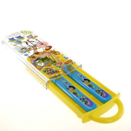 不鏽鋼材質/塑膠握柄 附滑蓋靜音收納盒 內含叉子/湯匙 外出攜帶當環保餐具 附姓名貼預防遺失