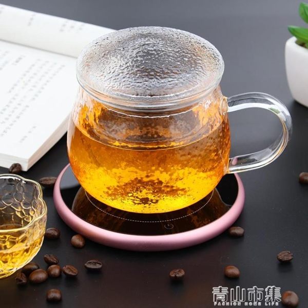 加熱杯墊 電熱杯墊 牛奶加熱器 保溫底座 杯墊家用恒溫寶電熱水杯子 茶座 青山市集