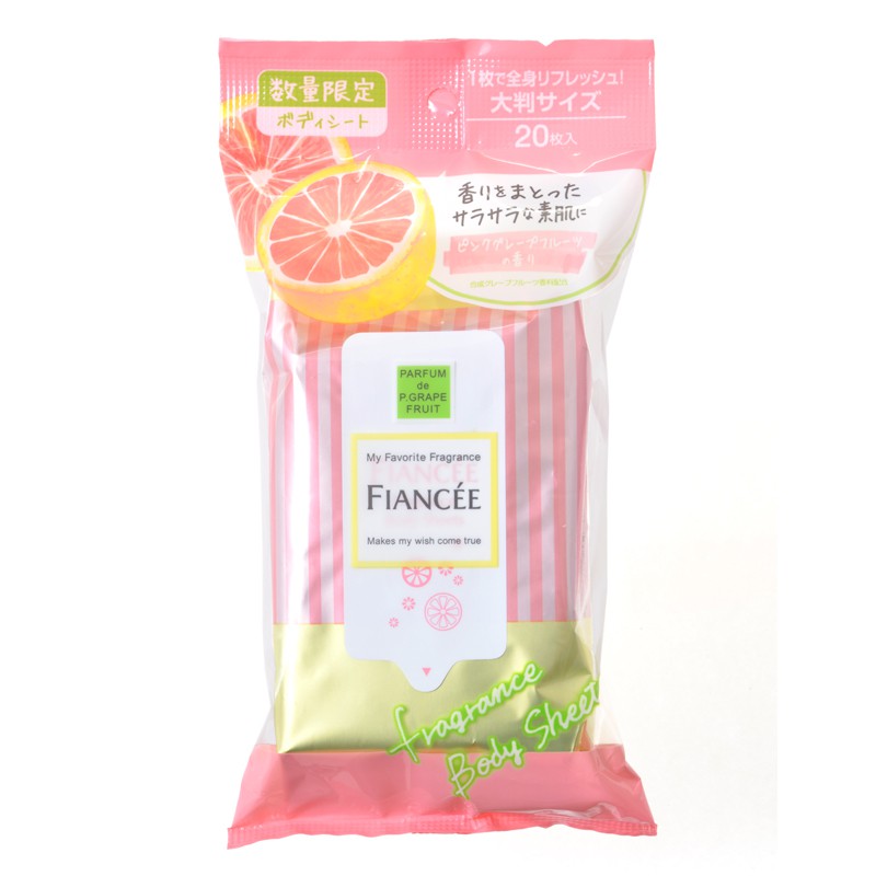 FIANCE'E 粉紅葡萄柚香氛爽膚濕巾 S085【官方直營 美滿堂Beautyfull】