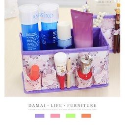 ✿現貨 快速出貨✿【小麥購物】可折疊化妝品收納盒 化妝品收納 桌面收納 無紡布【Y211】