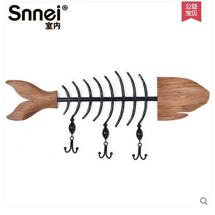 Snnei 地中海風格裝飾掛鉤 歐式玄關壁掛 創意咖啡廳衣帽鑰匙掛（守護自由 創意造型）