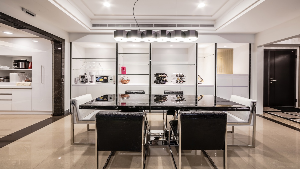 餐邊櫃；餐邊電器櫃；電器櫃；室內設計；餐廳設計