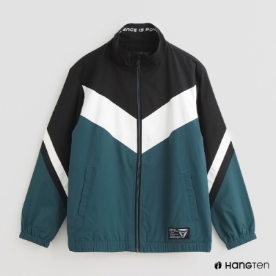 時尚色塊拼接 展現獨特魅力 拉練兼袖口鬆緊設計適合運動休閒