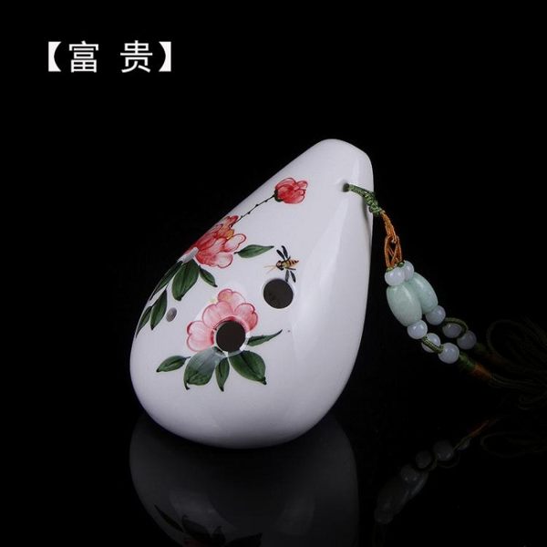 風雅陶笛 望月六孔陶笛 中音C調6孔陶笛 蜂蜜色AC陶笛