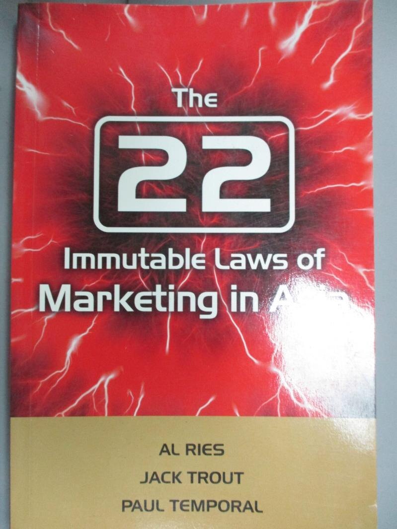 【書寶二手書T1／財經企管_JML】The 22 Immutable Laws of Marketing in Asia_Al Ries, Jack Trout, Paul Temporal