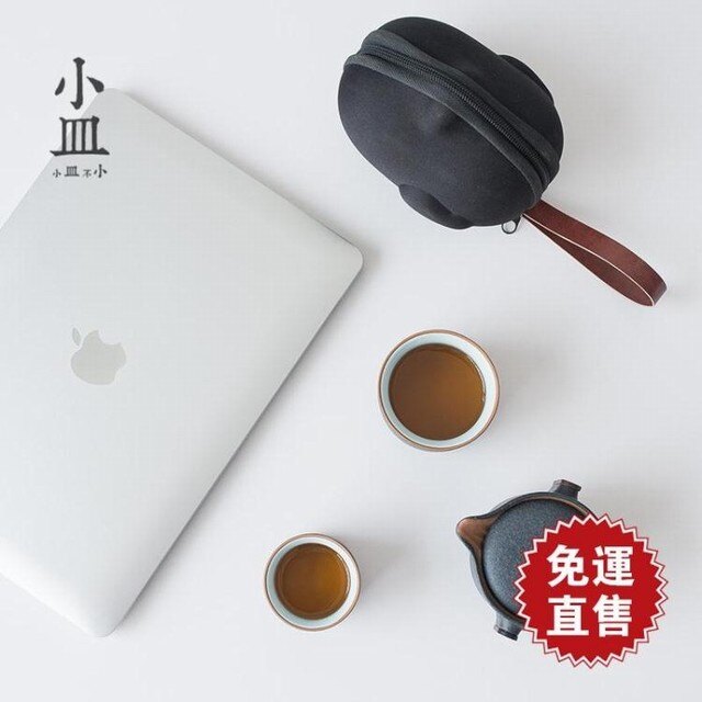 快客杯一壺二杯兩杯旅行功夫日式方便攜帶茶具套裝便攜式小包二人 全館免運