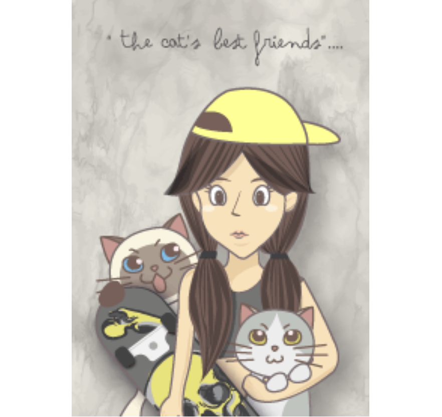 The cat Best friends.