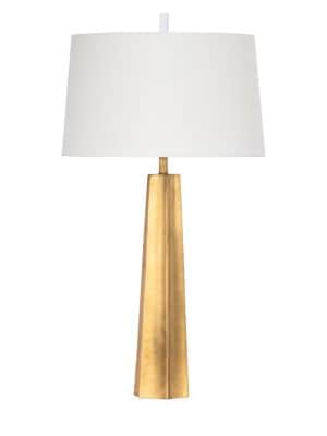 Modern simplicity paired with organic lines create a tapered table lamp silhouette all its own in a 