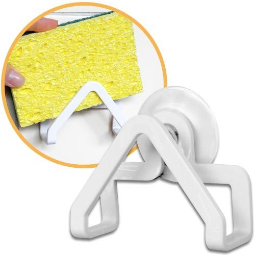 Wally Fun 菜瓜布吸盤式收納架 x4入 (顏色隨機)