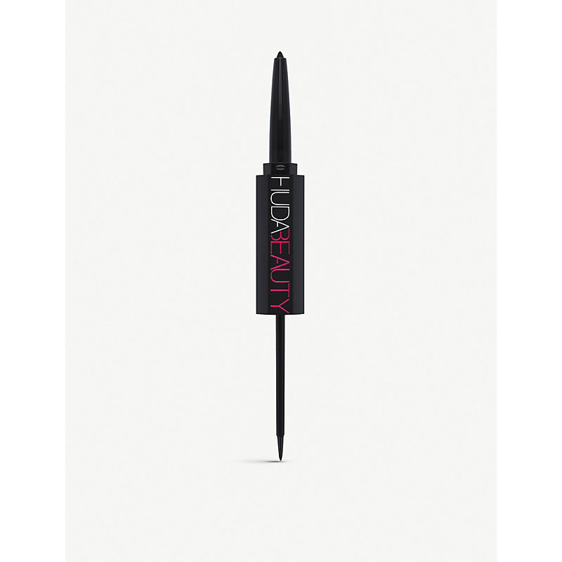 Huda Beauty Black Long Lasting Black Matte Life Liner Duo Pencil And Liquid Eyeliner One Size