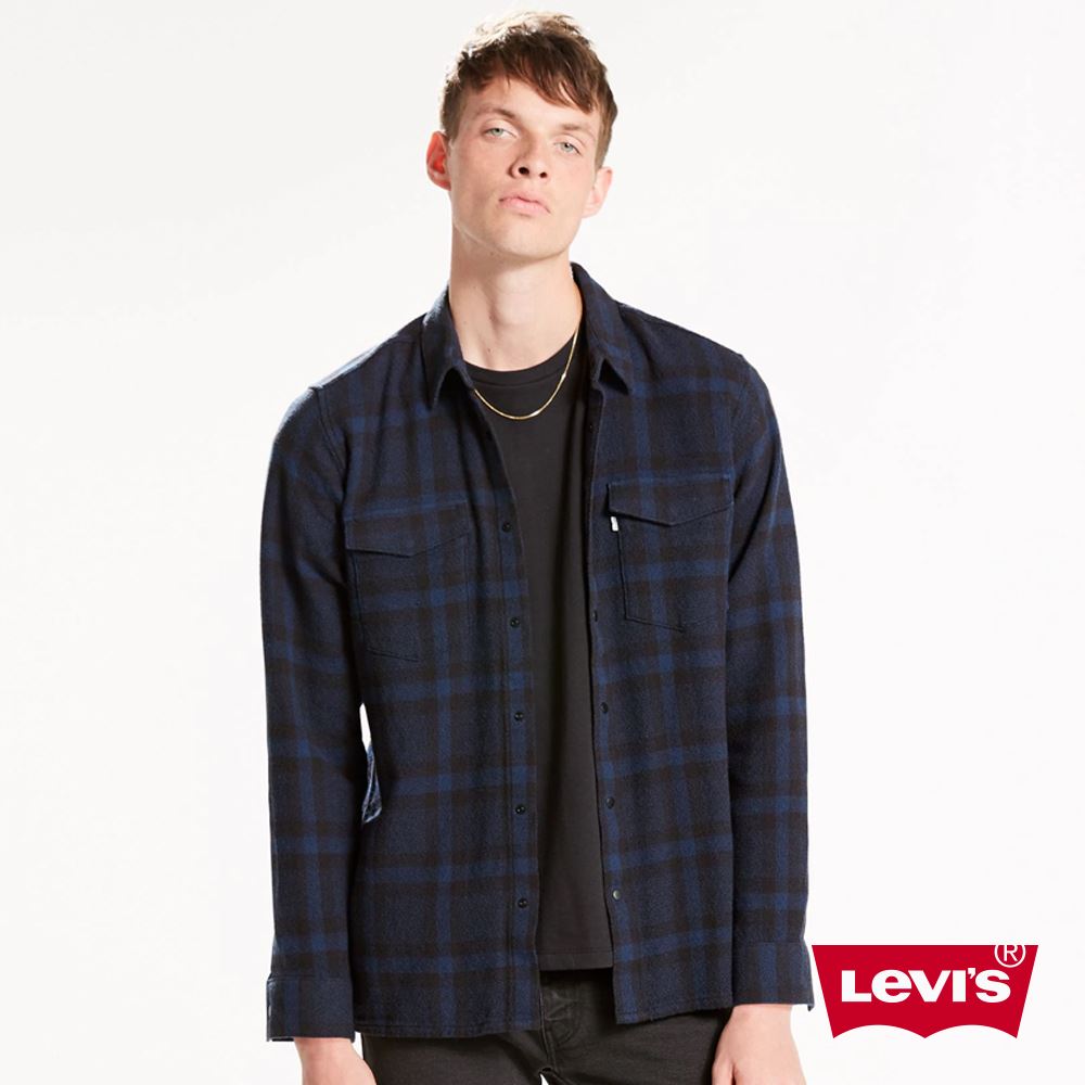 貨號：29566-0006levis 男款 格紋襯衫 / line8歐系簡約 / 休閒版型