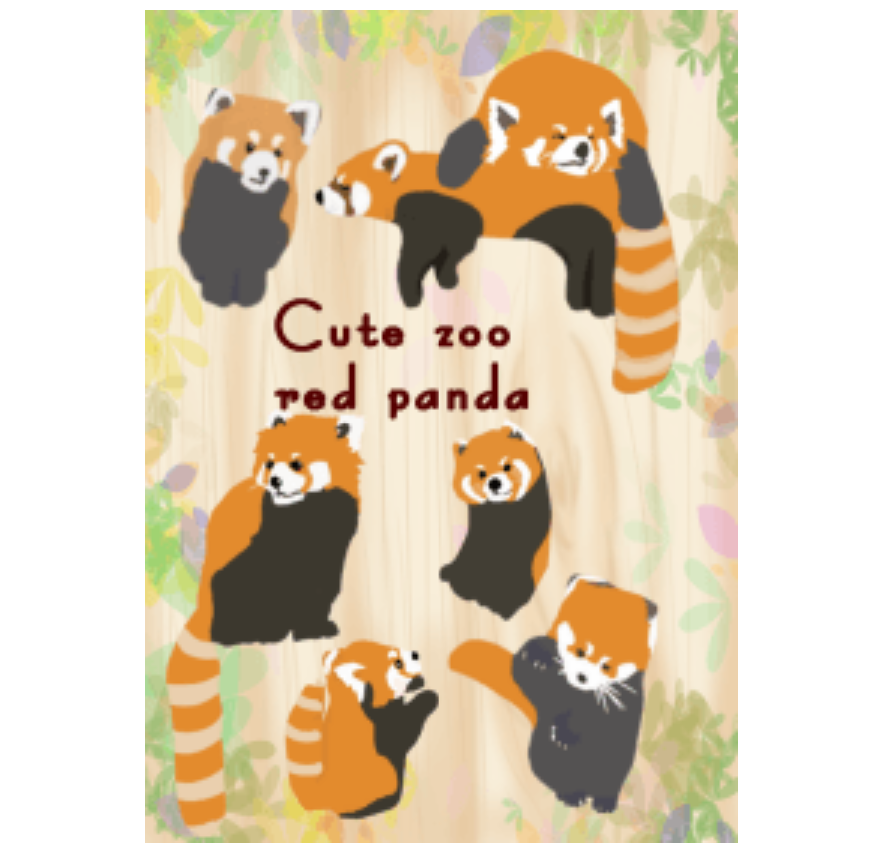 Cute zoo Red panda