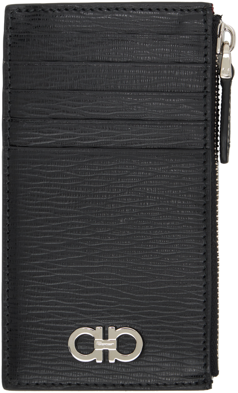 Ferragamo 黑色 Gancini 卡包