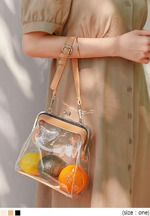 韓國 common unique - 肩背包 REINA COLOR POINT PVC BAG