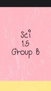 Sci 1.5 group B 2563